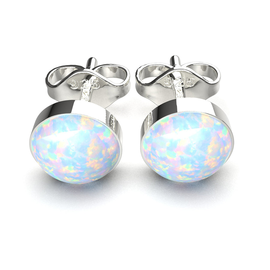 Opal Stud Earrings - Melanie Golden Jewelry - birth month, earrings, opal, post, post earrings, stud, stud earrings