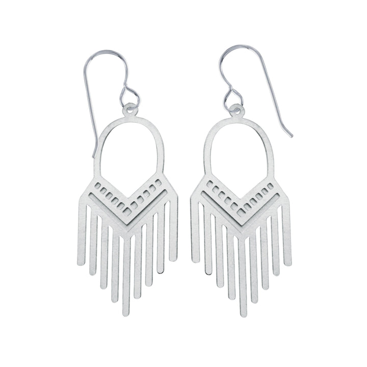 Geometric Fringe Earrings - Melanie Golden Jewelry - dangle earrings, earrings