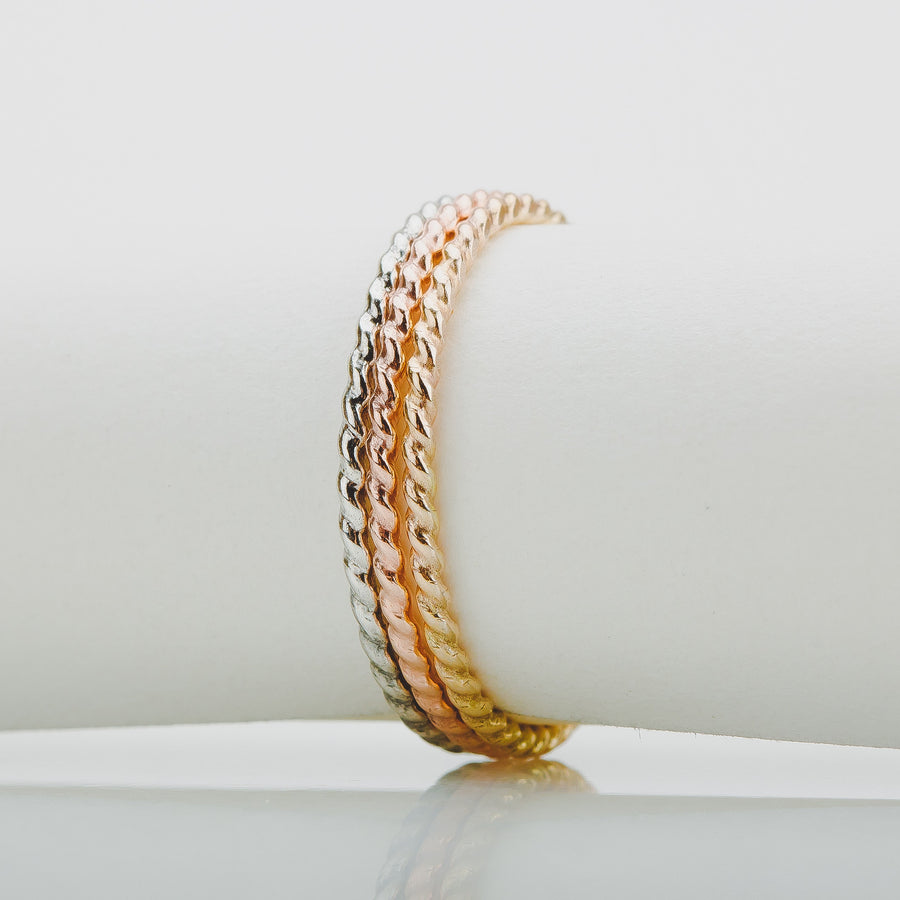 Braided Rope Stacking Ring - Melanie Golden Jewelry - _badge_BESTSELLER, bestseller, rings, stacking rings