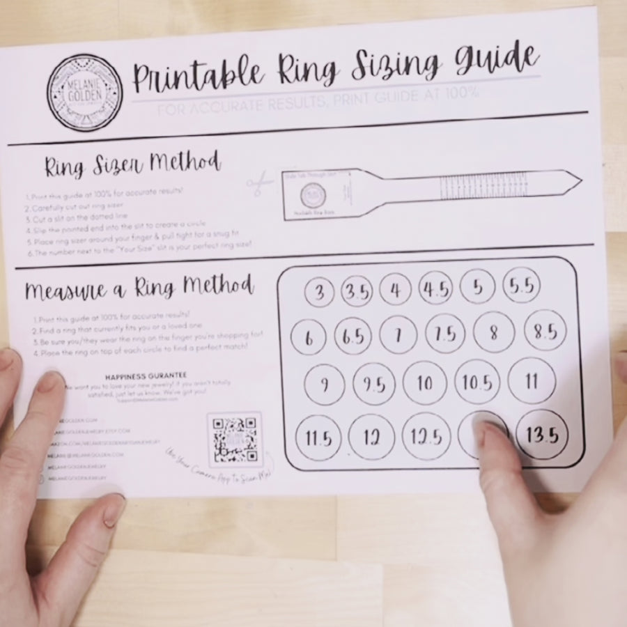 Digital Download | Printable Ring Sizer