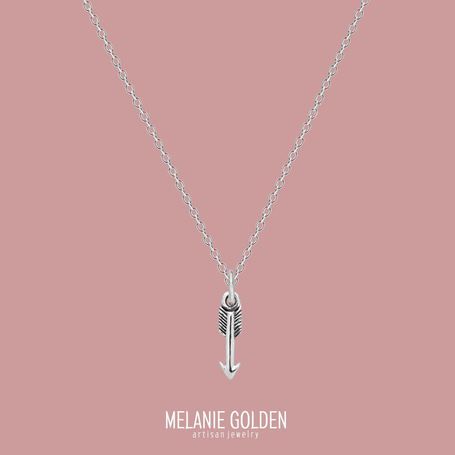 Arrow Charm Necklace - Melanie Golden Jewelry