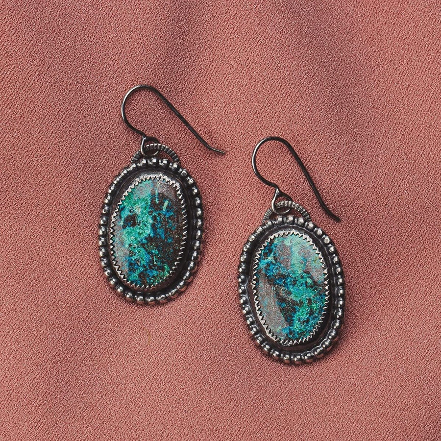 Azurite Gemstone Earrings