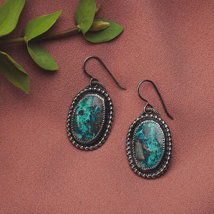 Azurite Gemstone Earrings