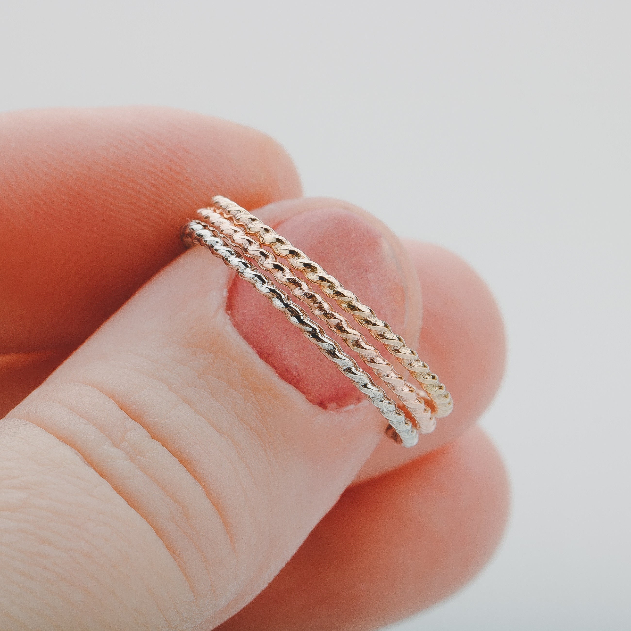 Braided Rope Stacking Ring - Melanie Golden Jewelry - _badge_BESTSELLER, bestseller, rings, stacking rings