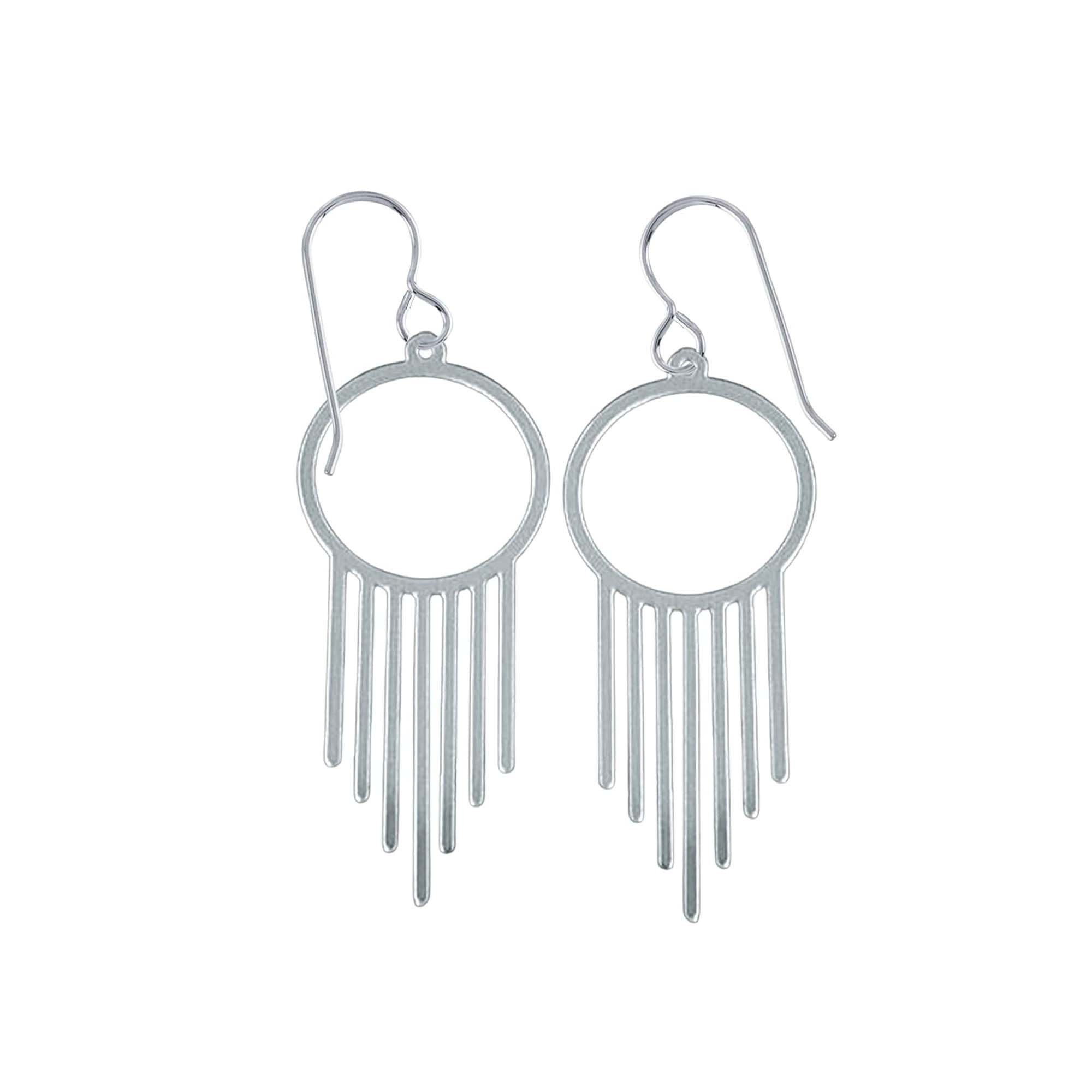 Geometric Tassel Earrings - Melanie Golden Jewelry - dangle earrings, earrings