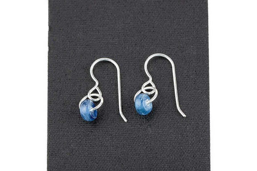 Blue Kyanite Orbit Earrings - Melanie Golden Jewelry - dangle earrings, earrings