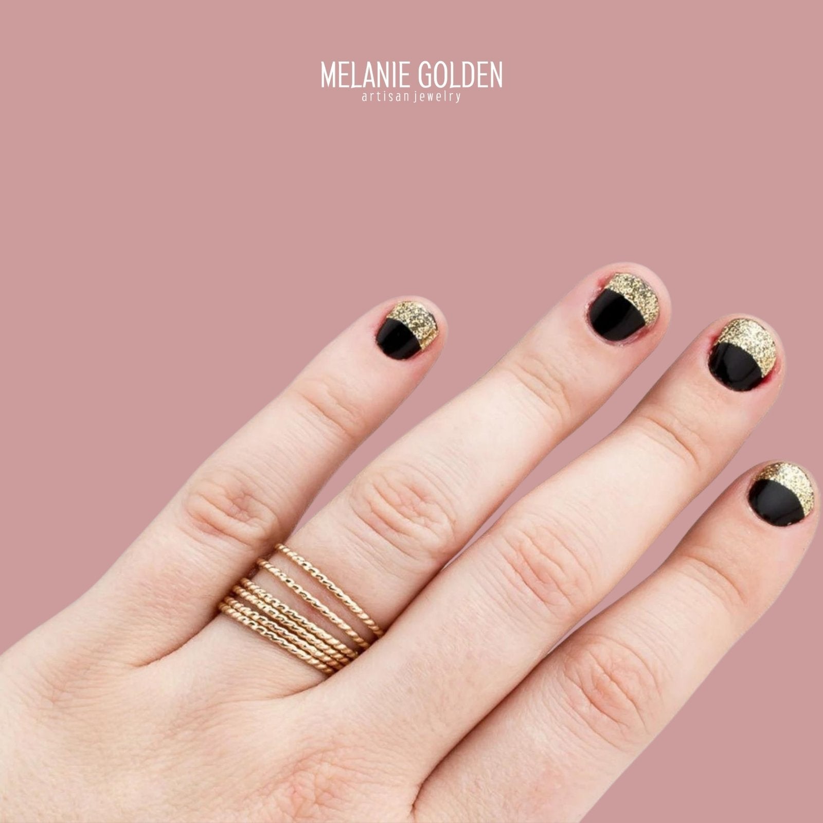 Braided Rope Stacking Ring - Melanie Golden Jewelry - _badge_BESTSELLER, bestseller, rings, stacking rings