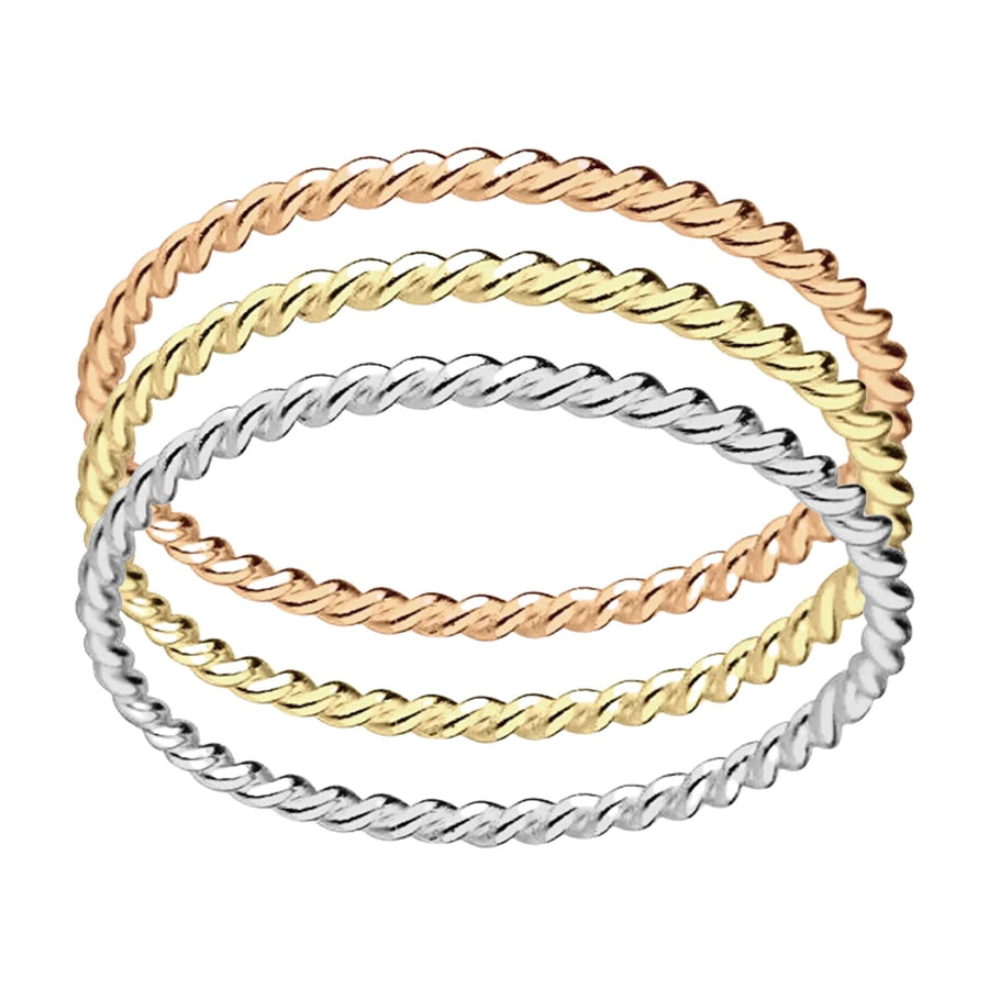 Braided Rope Stacking Ring - Melanie Golden Jewelry - _badge_BESTSELLER, bestseller, rings, stacking rings