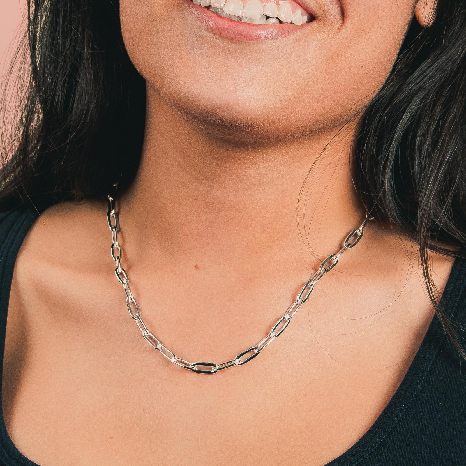 Bristol Chain Necklace - Melanie Golden Jewelry - chain necklaces, essential chains, necklace, paperclip