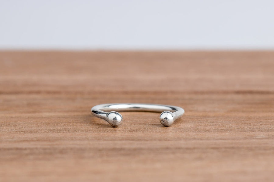 Bull Midi Ring - Melanie Golden Jewelry - midi, midi ring, ring band, ring bands, rings, silver