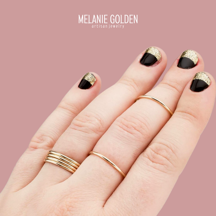 Smooth Stacking Ring - Melanie Golden Jewelry - _badge_bestseller, bestseller, everyday essentials, rings, stacking rings