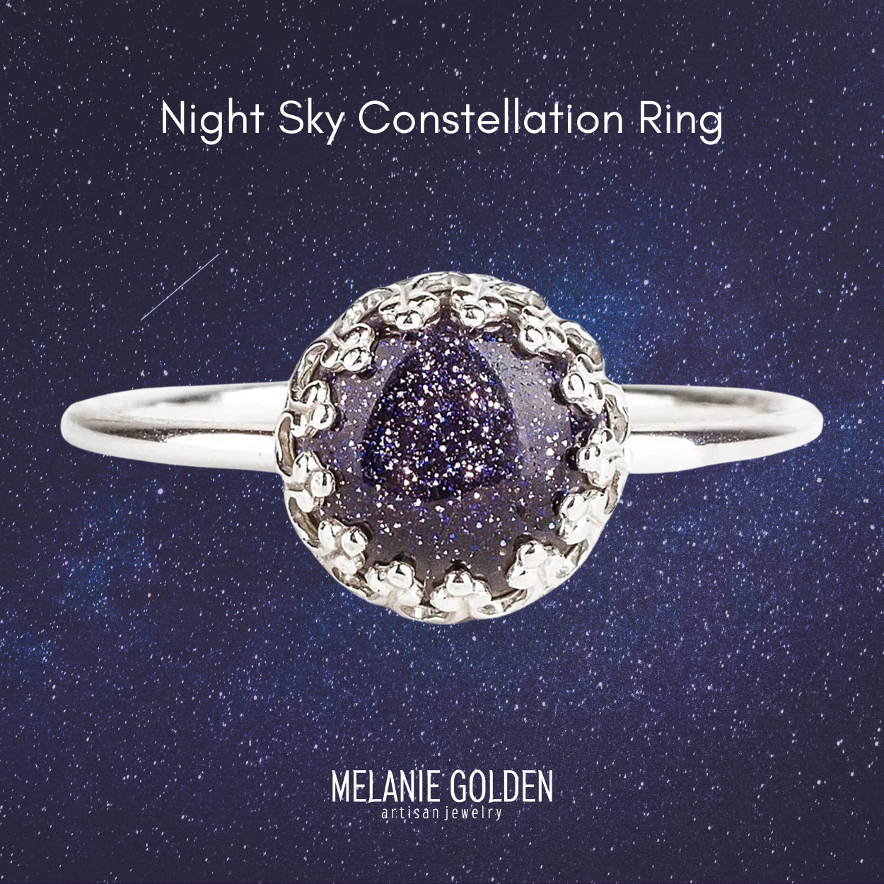 Night Sky Constellation Ring - Melanie Golden Jewelry - bestseller, celestial, Fourth of July, opal