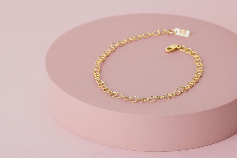 Celine Chain Anklet - Melanie Golden Jewelry - _badge_new, anklets, everyday essentials, new