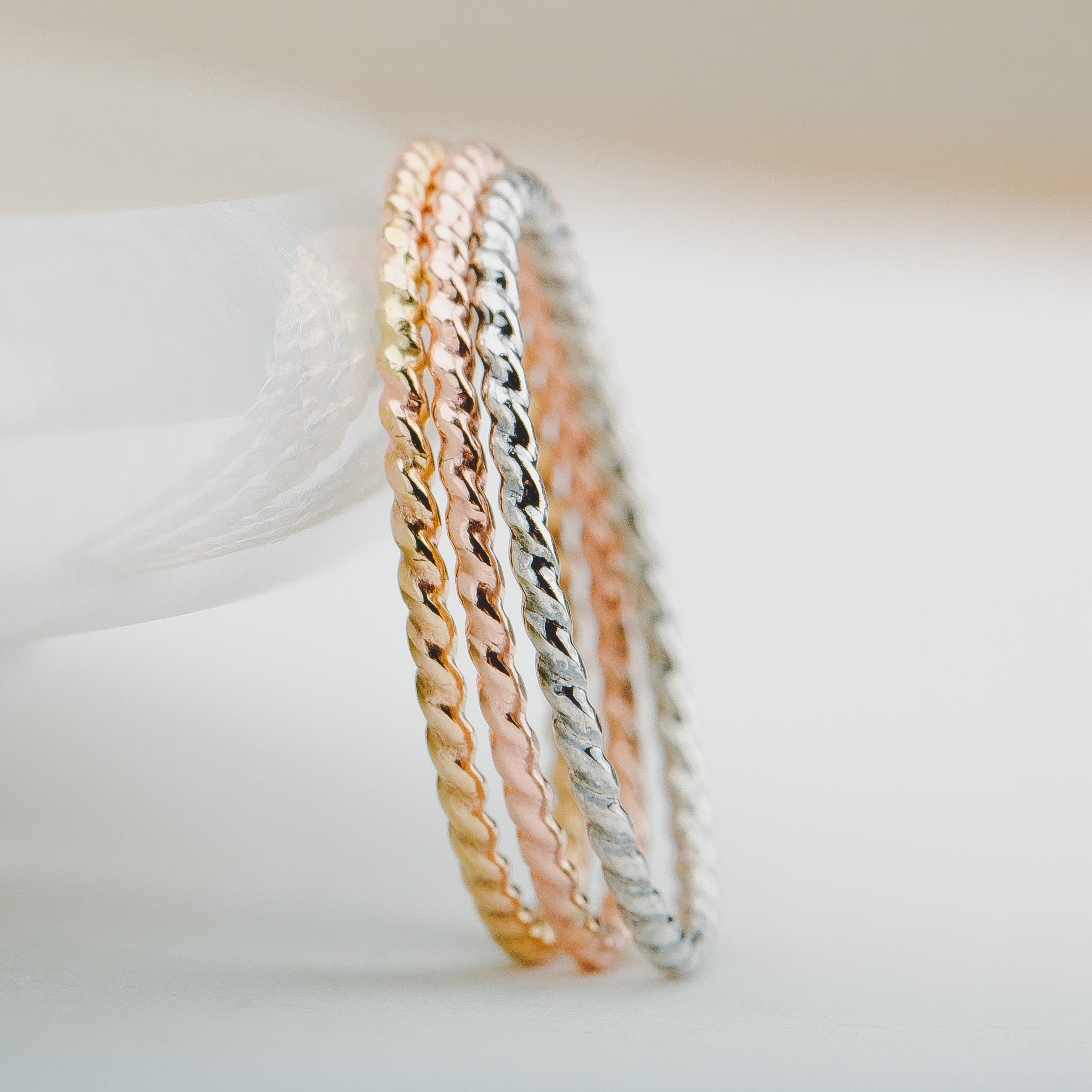 Braided Rope Stacking Ring - Melanie Golden Jewelry - _badge_BESTSELLER, bestseller, rings, stacking rings