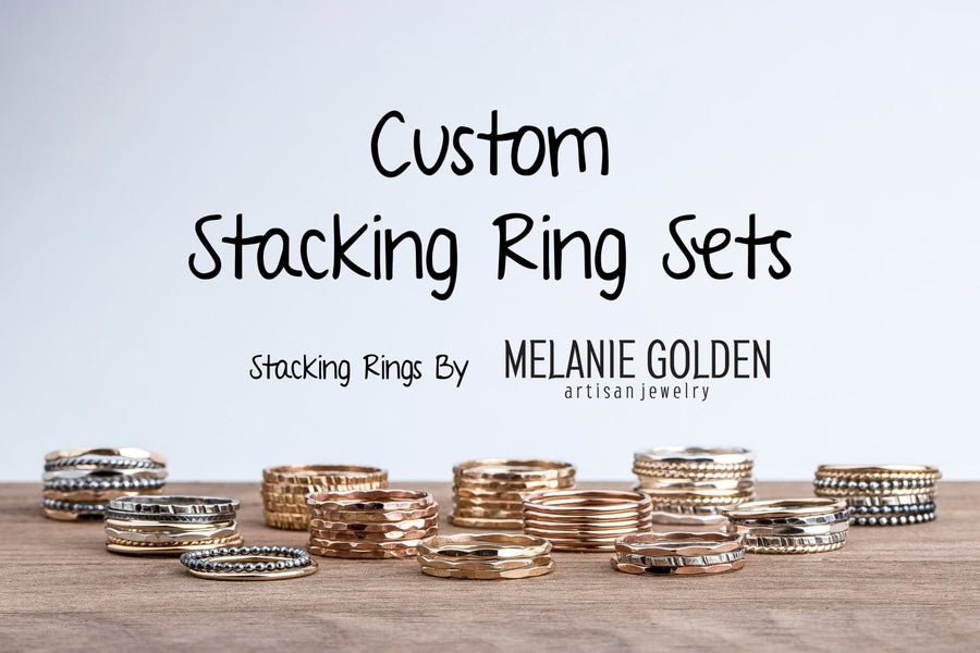 Chevron Stacking Ring - Melanie Golden Jewelry - ring size, rings, silver, stacking rings