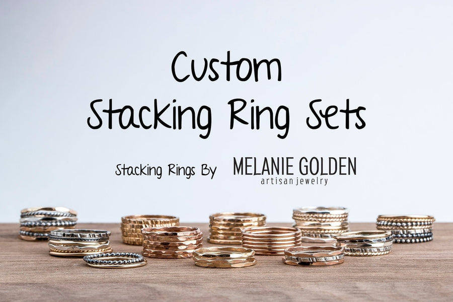 Chevron Stacking Ring - Melanie Golden Jewelry
