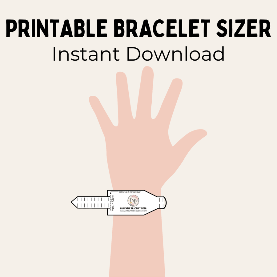 digital download printable bracelet sizer melanie golden jewelry printable bracelet sizer