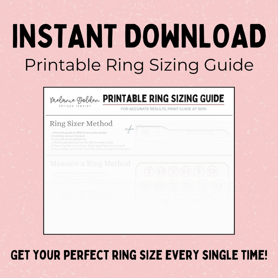 Ring Size Chart, How to Measure Ring Size, Online Printable Ring Sizer