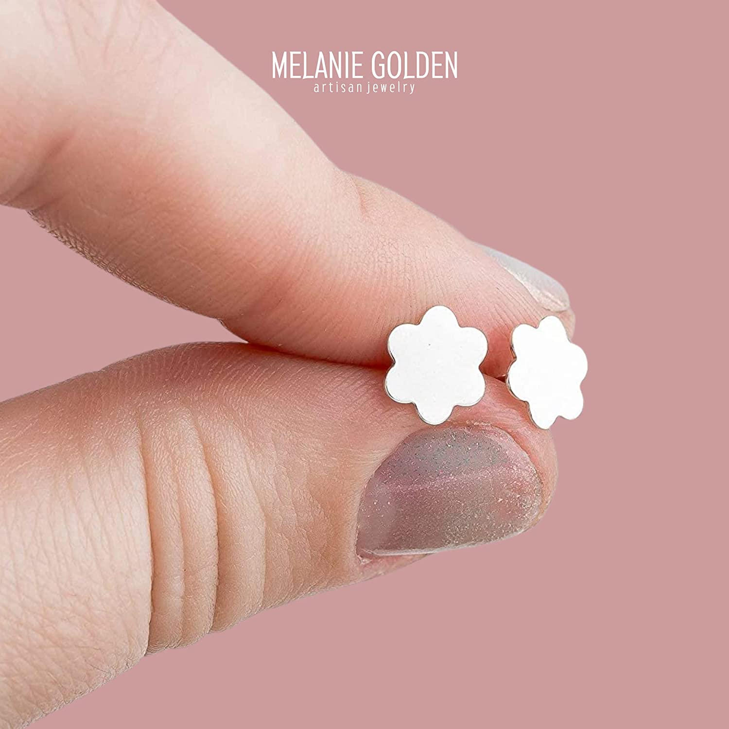 Daisy Flower Stud Earrings - Melanie Golden Jewelry - Earrings, flora, stud, stud earrings