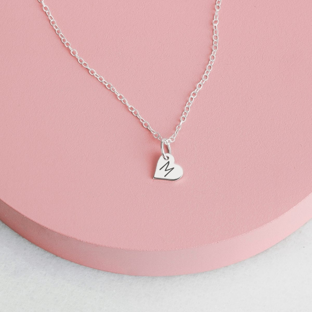 Elle Heart Necklace - Melanie Golden Jewelry - bridesmaid, disc necklaces, love, minimal necklaces, motherhood, necklace, necklaces, personalized, personalized necklaces, wedding, wedding party