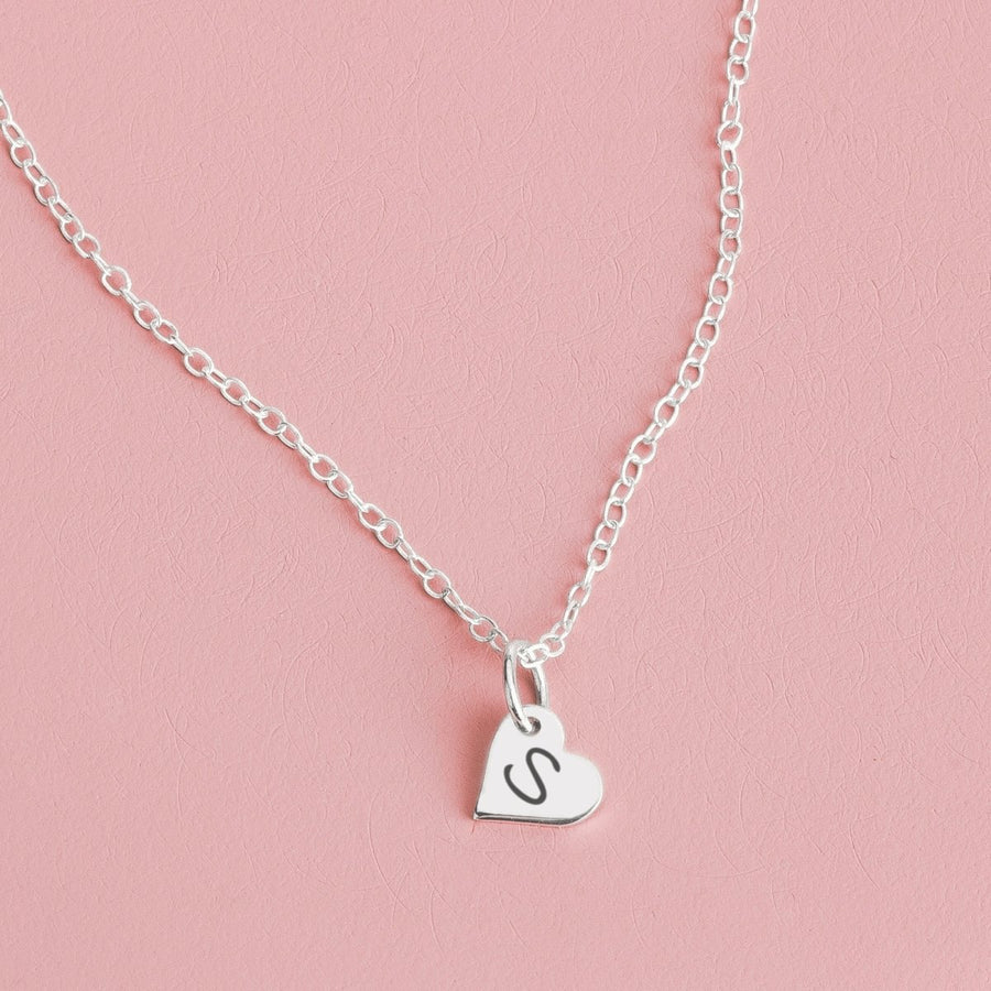 Elle Heart Necklace - Melanie Golden Jewelry - bridesmaid, disc necklaces, love, minimal necklaces, motherhood, necklace, necklaces, personalized, personalized necklaces, wedding, wedding party