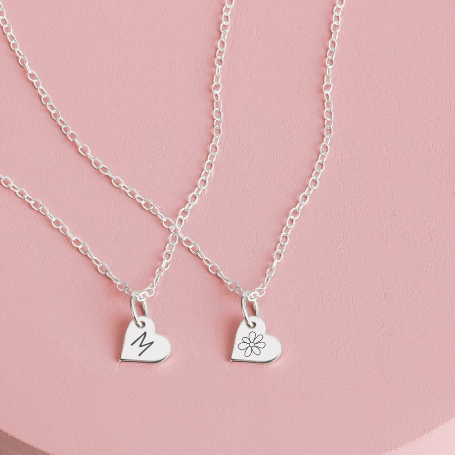 Elle Heart Necklace - Melanie Golden Jewelry - bridesmaid, disc necklaces, love, minimal necklaces, motherhood, necklace, necklaces, personalized, personalized necklaces, wedding, wedding party