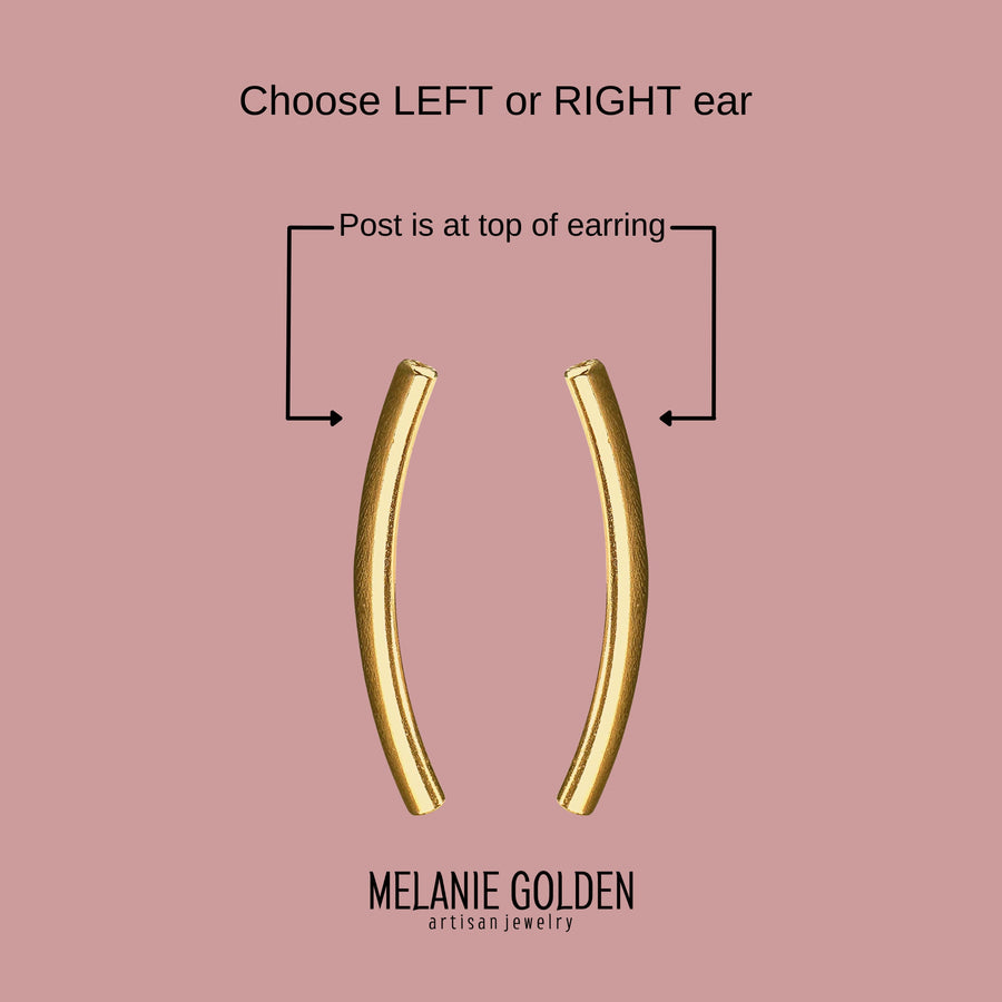 Smooth Cartilage Bar Earring | 14K Gold Fill - Melanie Golden Jewelry - bestseller, cartilage earrings, earrings, piercings
