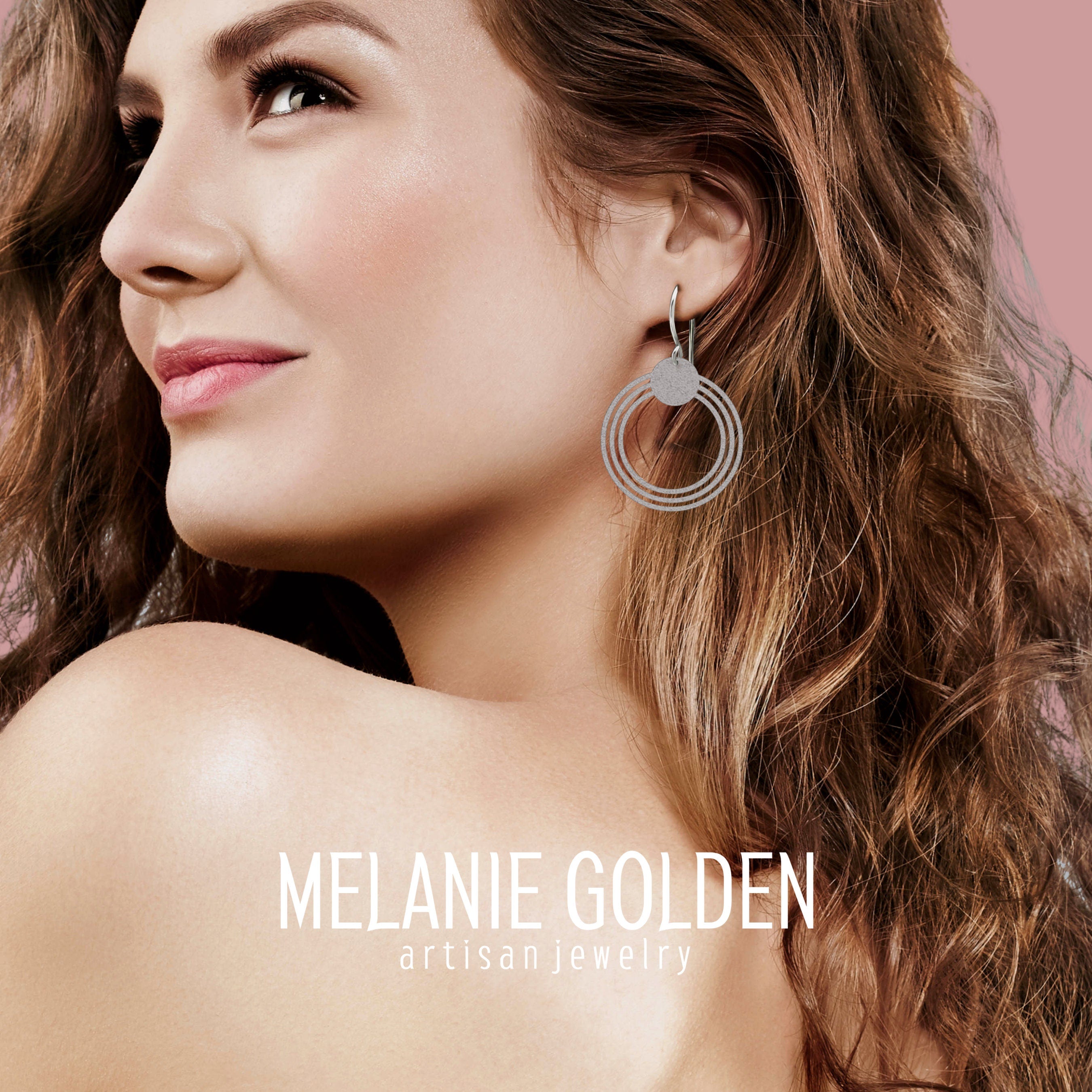 Vortex Circle Earrings - Melanie Golden Jewelry - dangle earrings, earrings
