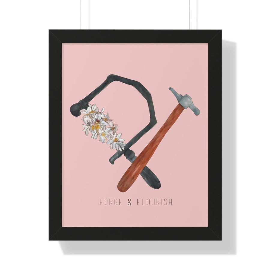 Forge & Flourish Framed Poster - Melanie Golden Jewelry - for the maker, wall art