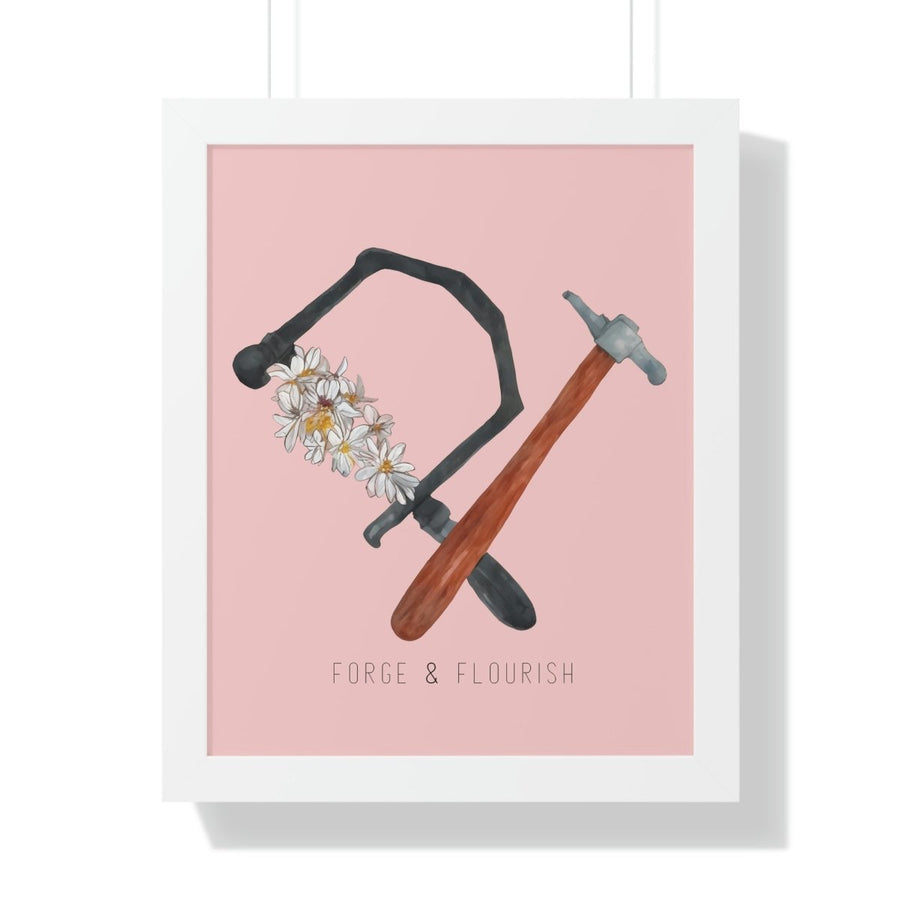 Forge & Flourish Framed Poster - Melanie Golden Jewelry - for the maker, wall art