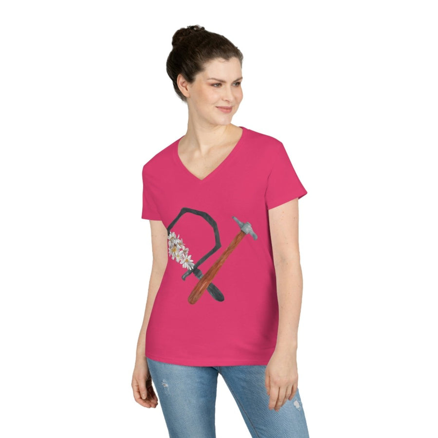 Forge & Flourish Ladies' V-Neck T-Shirt - Melanie Golden Jewelry