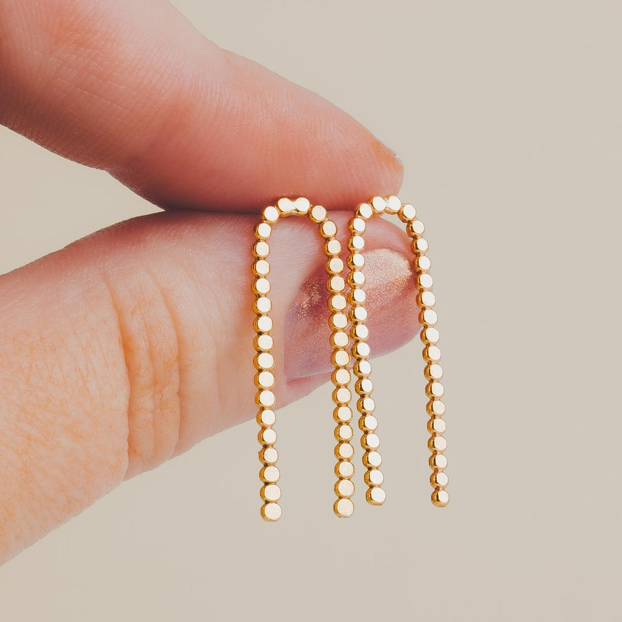 Glimmer Arch Stud Earrings - Melanie Golden Jewelry