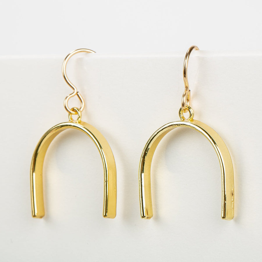 Gold Rainbow Earrings - Melanie Golden Jewelry - dangle earrings, earrings