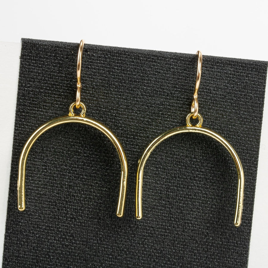 Gold Rainbow Earrings - Melanie Golden Jewelry