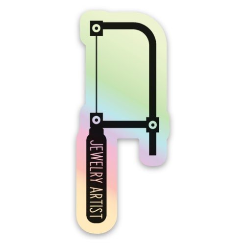 Jewelry Artist Sticker | Holographic - Melanie Golden Jewelry - for the maker