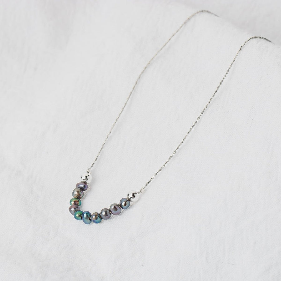 Jovie Black Pearl Necklace