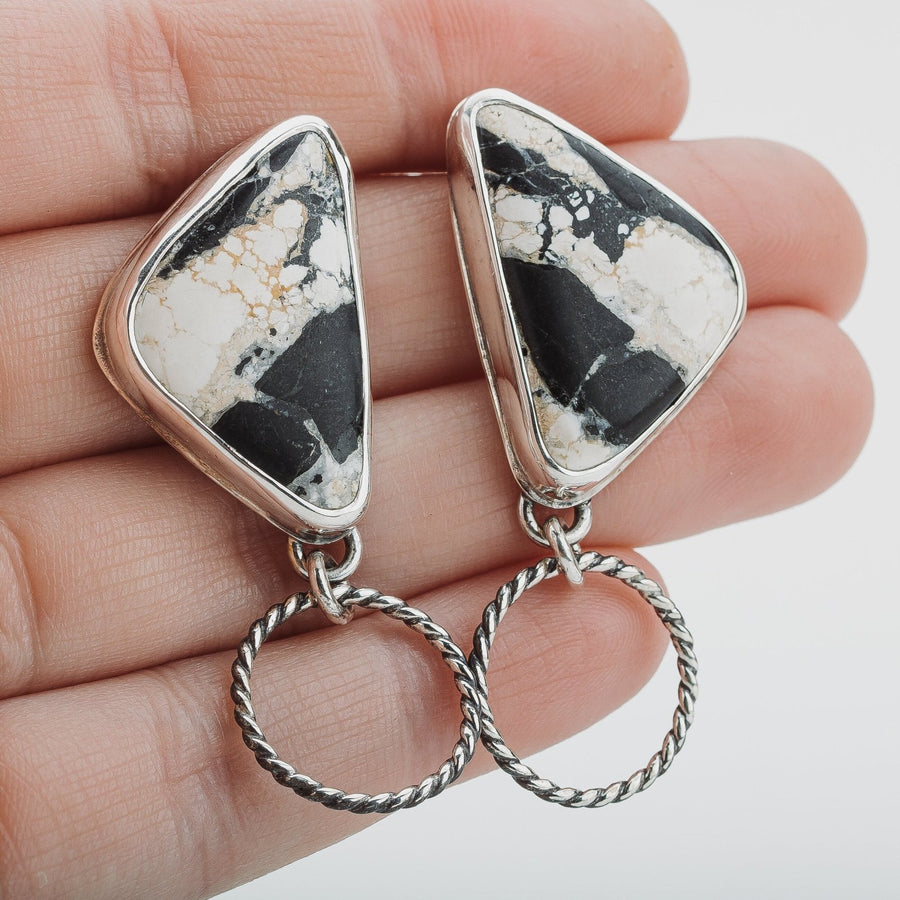 Lilah Earrings | White Buffalo - Melanie Golden Jewelry - dangle earrings, earrings, stud, stud earrings