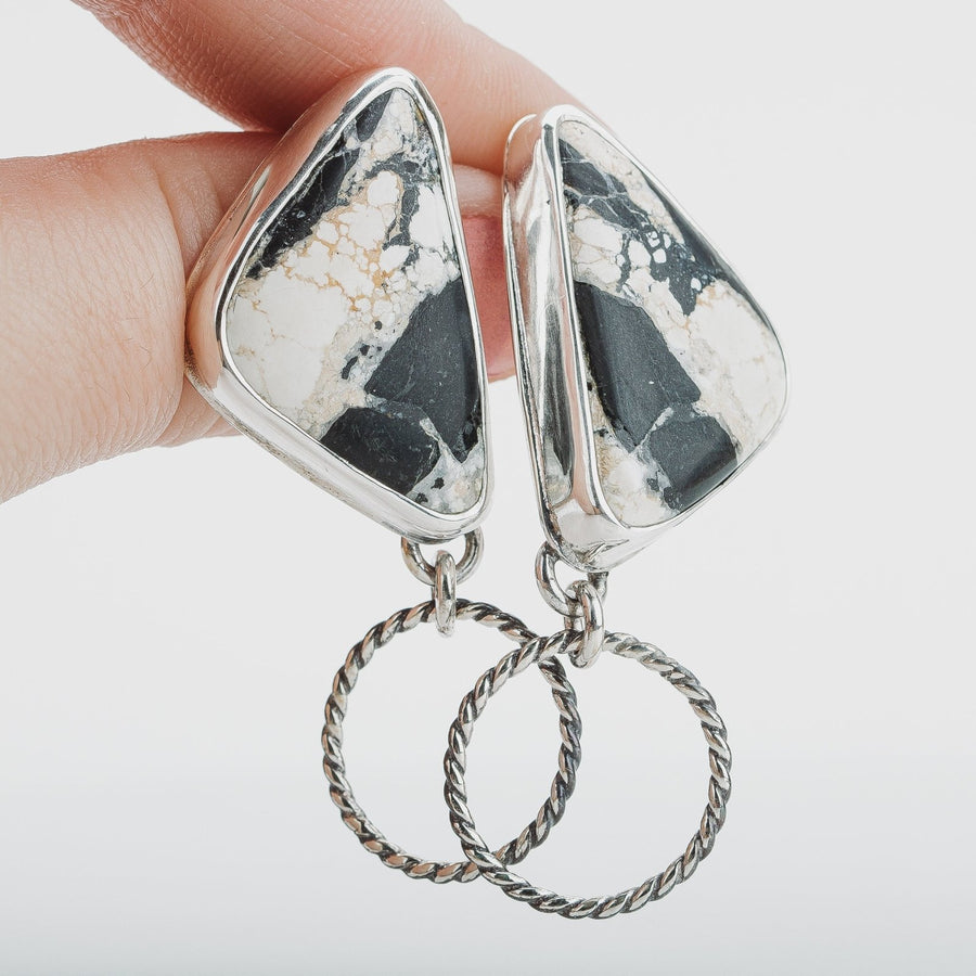Lilah Earrings | White Buffalo - Melanie Golden Jewelry - dangle earrings, earrings, stud, stud earrings