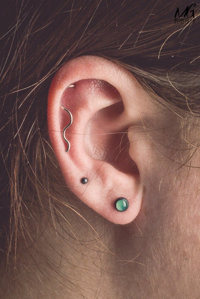 Lime Green Chrysoprase Gemstone Stud Earrings - Melanie Golden Jewelry