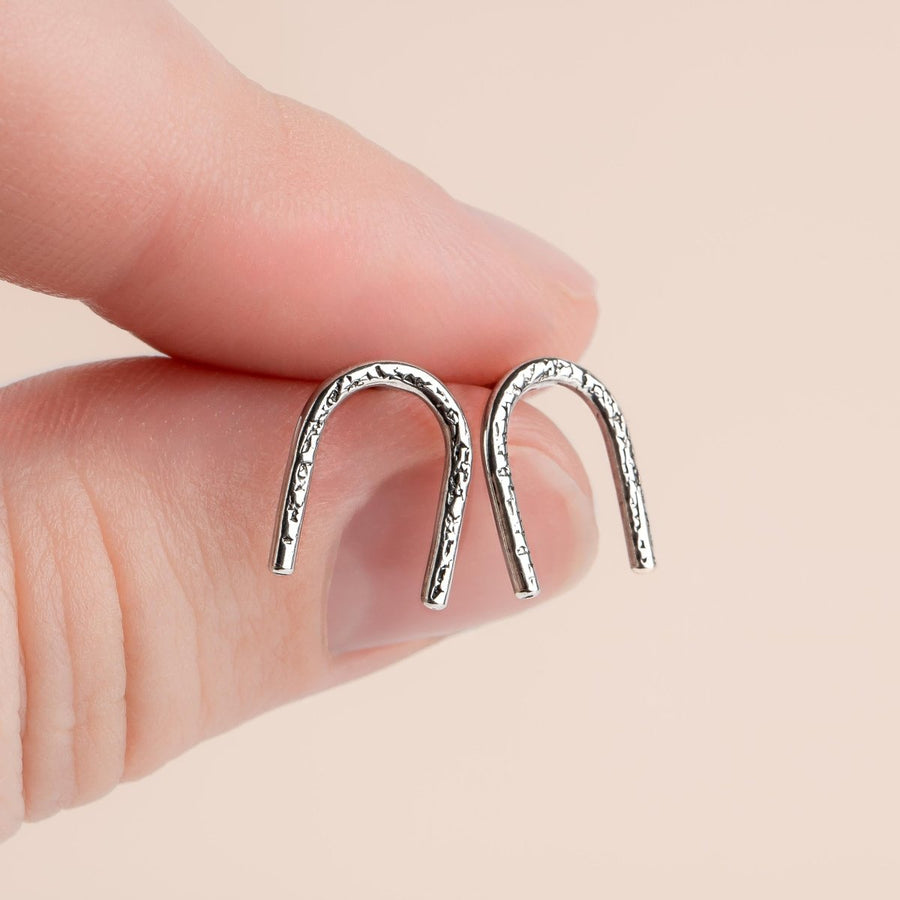 Mini Arch Earrings - Melanie Golden Jewelry - earrings, everyday, stud, stud earrings