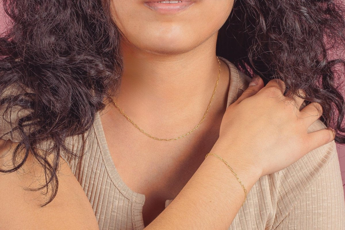 Paperclip Chain Bracelet - Melanie Golden Jewelry - _badge_new, bracelets, chain bracelets, everyday essentials, new
