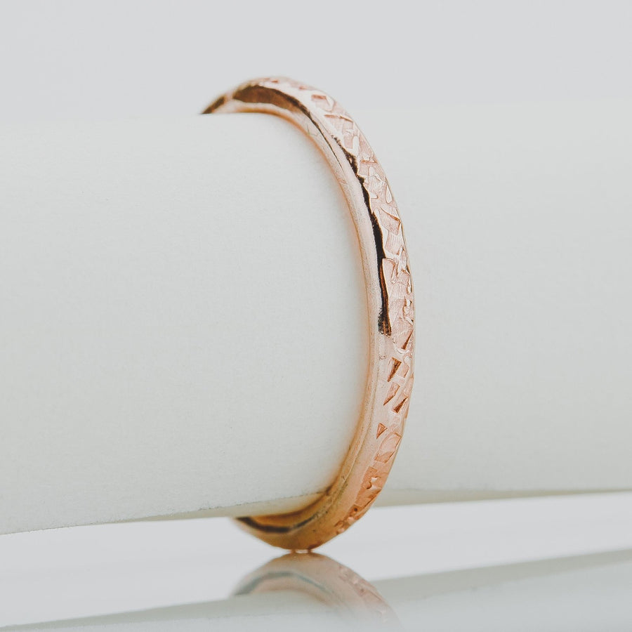 Raw Silk Stacking Rings - Melanie Golden Jewelry - rings stacking rings