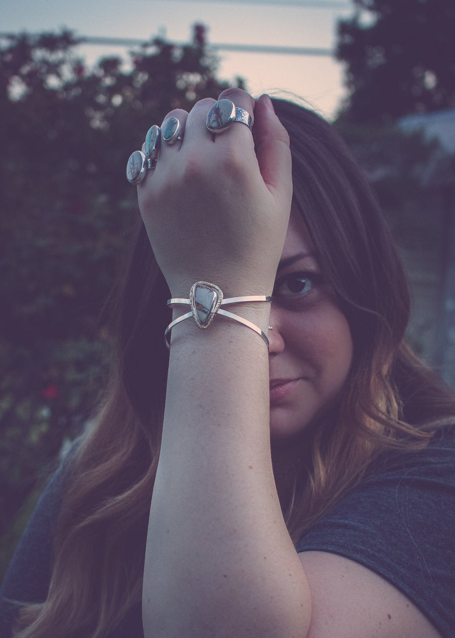 Royston Ribbon Turquoise Cuff Bracelet - Melanie Golden Jewelry - bracelet, bracelets, cuff, cuff bracelet, The River Valley Collection, the river valley collecton