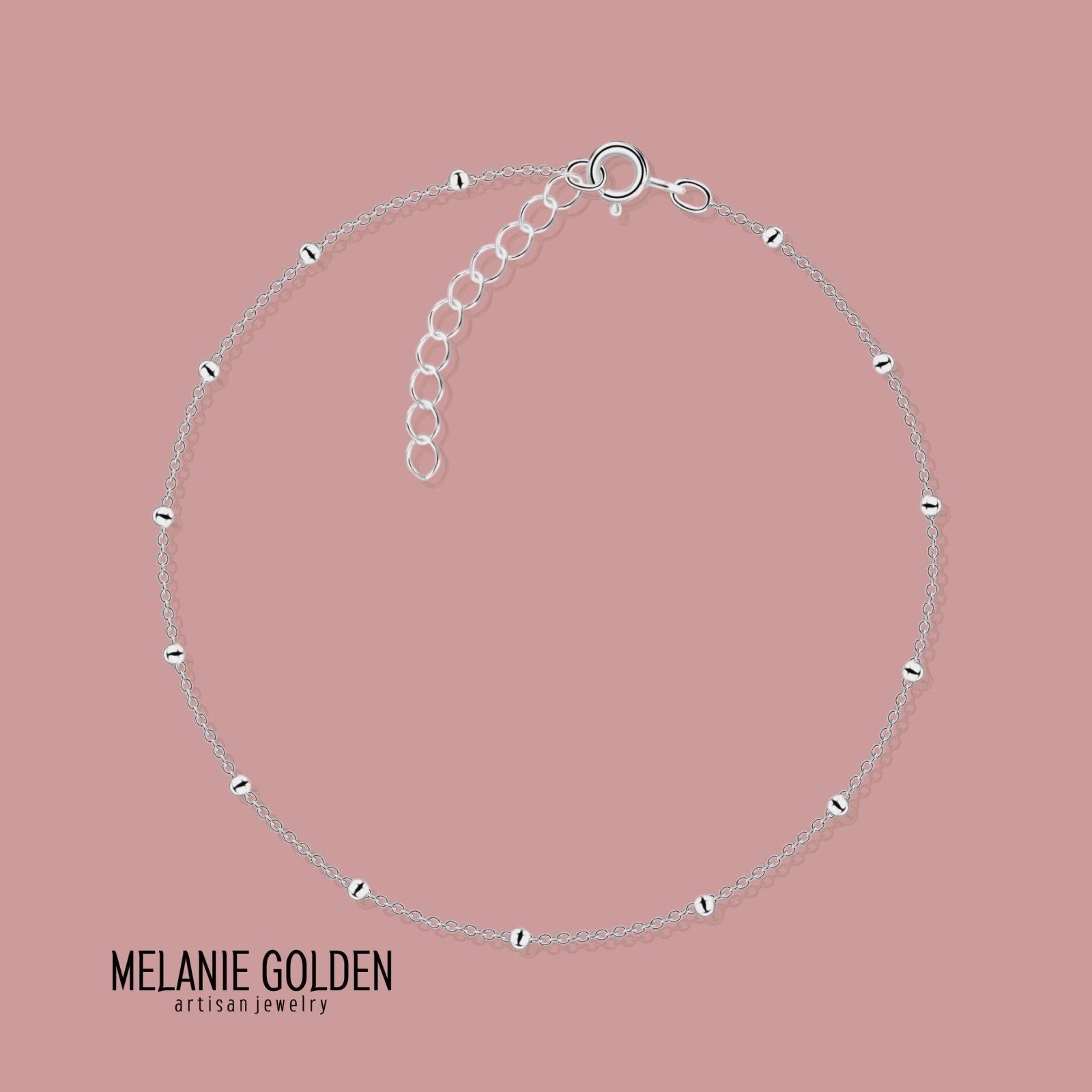 Satellite Anklet - Melanie Golden Jewelry - anklet, anklets, minimal, minimal jewelry