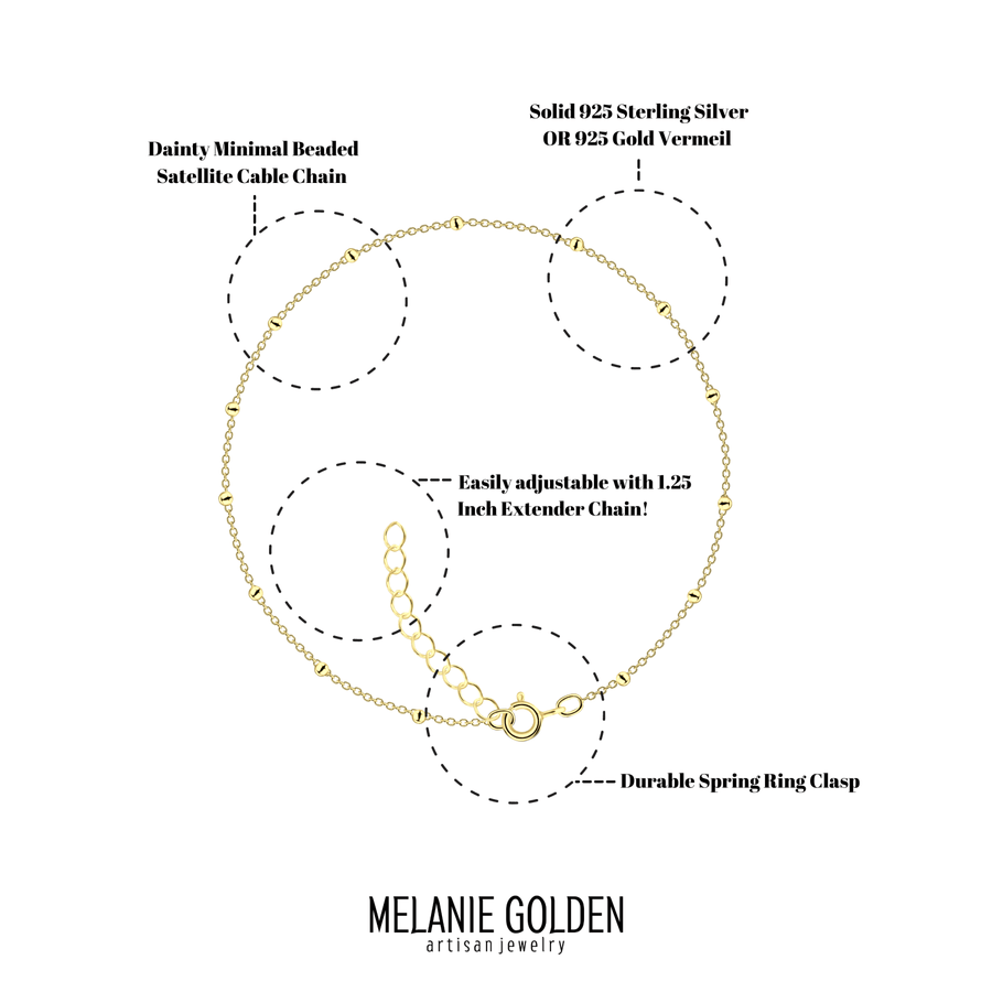 Satellite Anklet - Melanie Golden Jewelry
