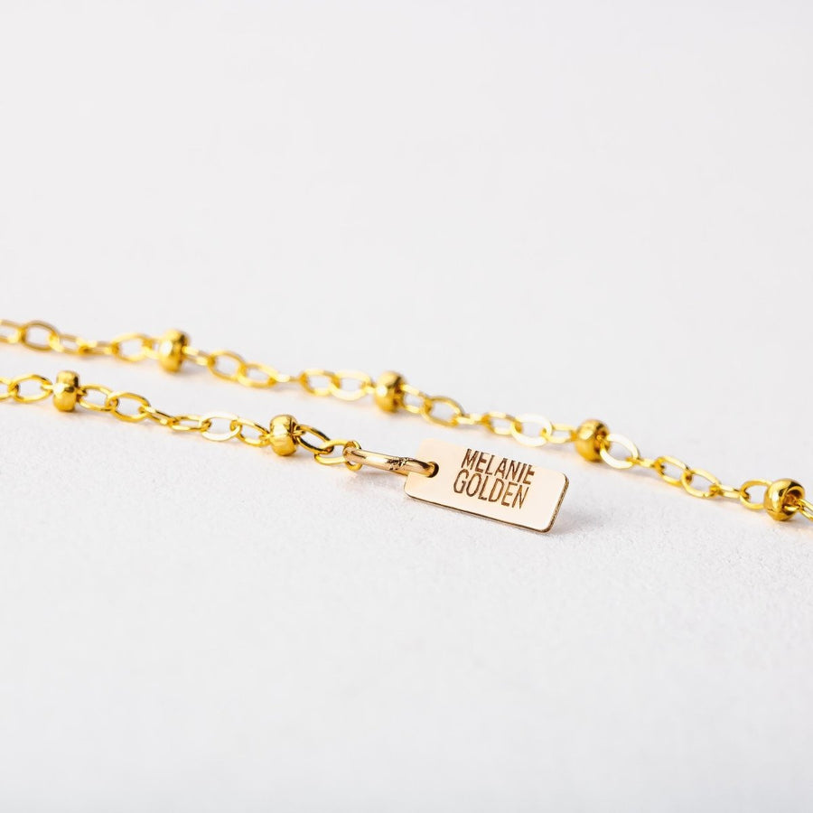 Satellite Chain Anklet - Melanie Golden Jewelry - _badge_new, anklets, celestial, chain anklets, everyday essentials, new