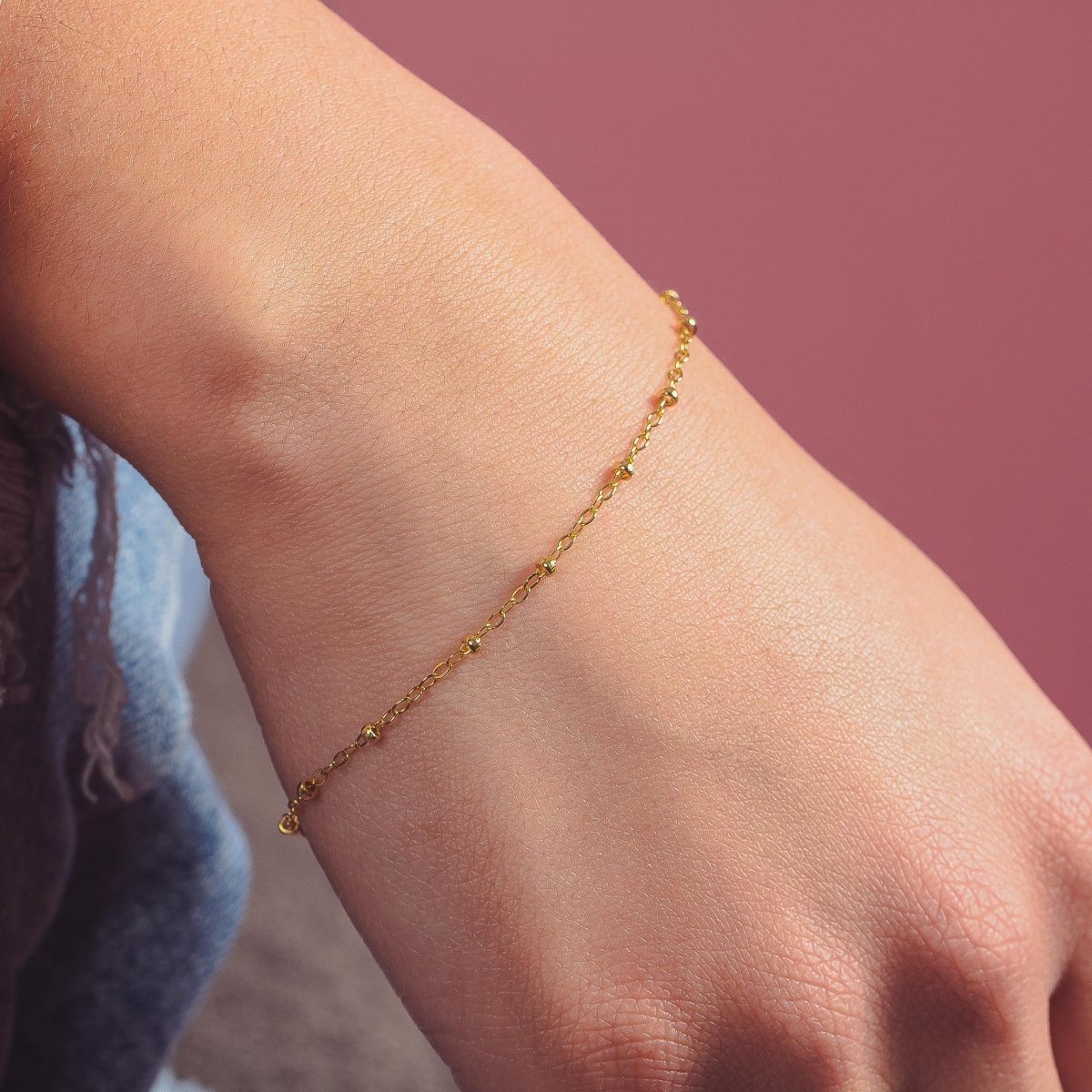 Satellite Chain Bracelet - Melanie Golden Jewelry - _badge_new, bracelets, celestial, chain bracelets, everyday essentials, new