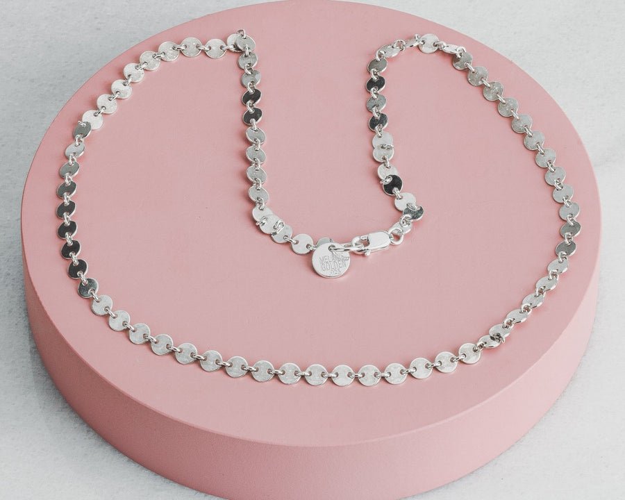 Sequin Chain Necklace - Melanie Golden Jewelry