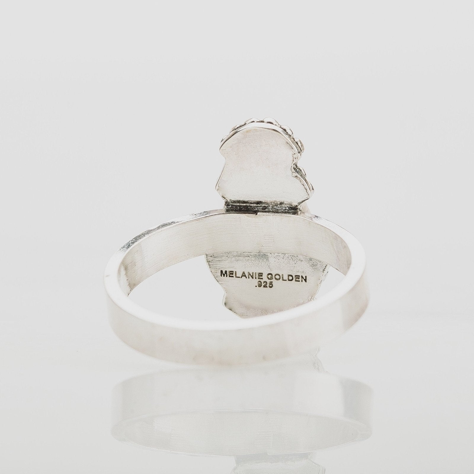 Size 5 White Water Turquoise Gemstone Ring - Melanie Golden Jewelry - gemstone rings, rings