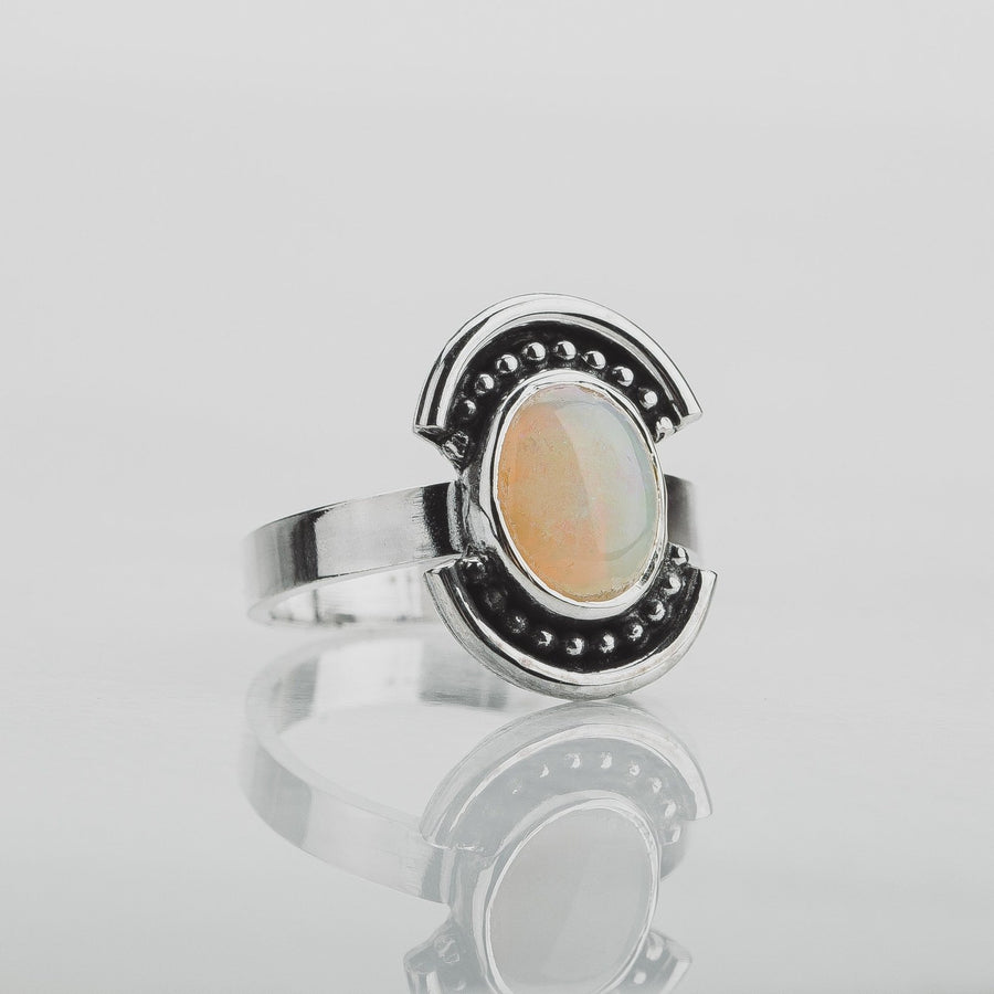 Size 5.25 Opal Shield Ring - Melanie Golden Jewelry - gemstone rings, rings